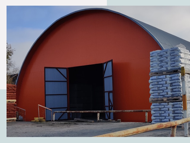 Полукруглые ангары по цене от 623 руб. в Ижевск