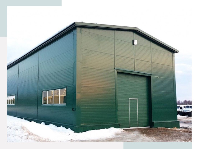 Двускатные ангары в Ижевске