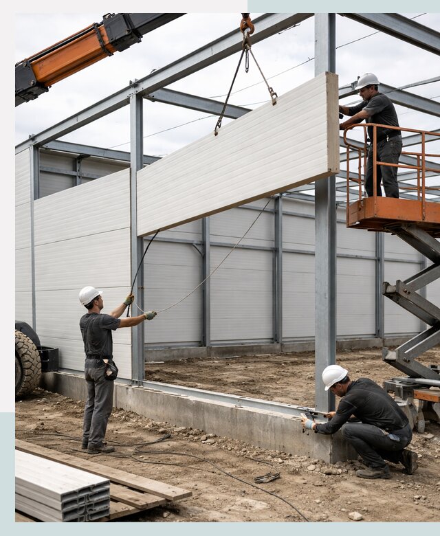 Строительство складов из сэндвич панелей в Ижевске под ключ