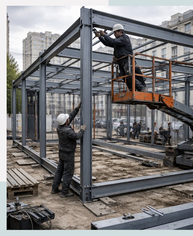 Строительство и монтаж торговых павильонов под ключ в Ижевске